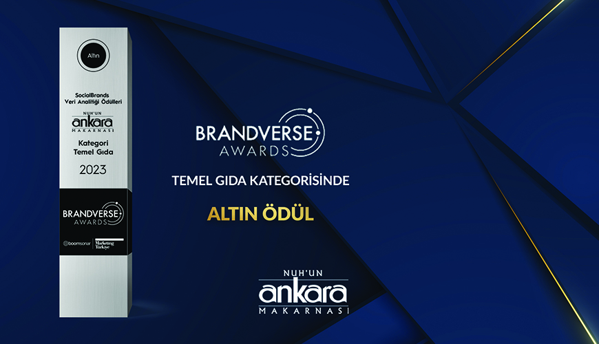 SocialBrands Veri Analitiği Ödüllerinde Altın Ödülün Sahibi - Nuh'un Ankara Makarnası 